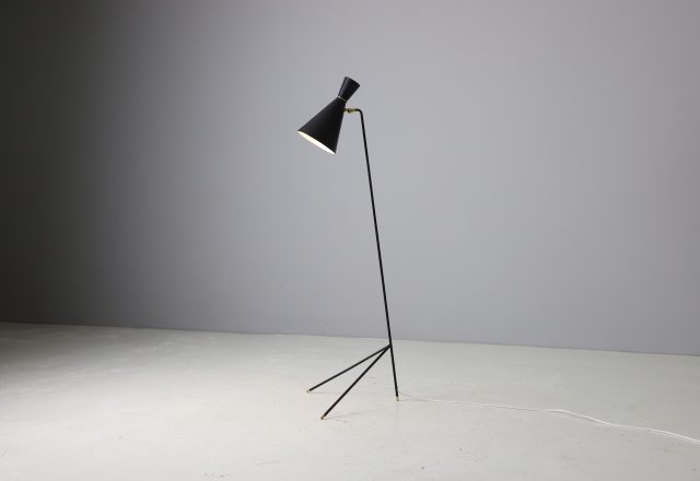 Rare model G-123 floor lamp by Knud Joos for Lyfa Denmark 1950s vintage Danish design lighting 1