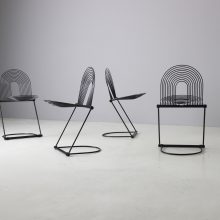 Set of 4 Swing chairs by Jutta & Herbert Ohl for Rosenthal Lübke 1980s vintage German design 10