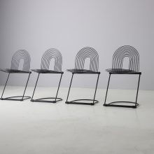 Set of 4 Swing chairs by Jutta & Herbert Ohl for Rosenthal Lübke 1980s vintage German design 2