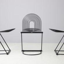 Set of 4 Swing chairs by Jutta & Herbert Ohl for Rosenthal Lübke 1980s vintage German design 4