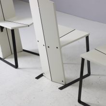 Set of 4 postmodern design dining chairs 1980s Dutch Italian Memphis style vintage design 11