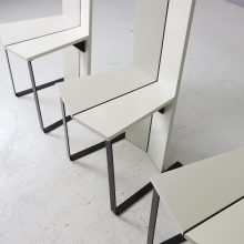 Set of 4 postmodern design dining chairs 1980s Dutch Italian Memphis style vintage design 5
