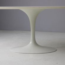 Eero Saarinen early vintage 1st edition oval tulip dining table in N1 Zuccherino marble Knoll International 1960s 4