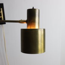 Jo Hammerborg \'Horisont\' vintage wall lamp in brass for Fog & Mørup Denmark 1960s 7
