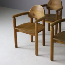 Set of 6 solid pine vintage dining chairs by Rainer Daumiller for Hirtshals Savvaerk 1970s German Danish design 2
