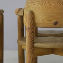 Set of 6 solid pine vintage dining chairs by Rainer Daumiller for Hirtshals Savvaerk 1970s German Danish design 8