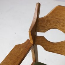 Henning Kjaernulf razor blade lounge chair patinated oak EG Kvalitetsmobel 1960s Vintage Danish armchair 3