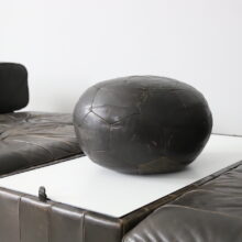Large DS88 sectional sofa by De Sede vintage modular sofa patinated dark brown leather patchwork Switzerland 1970 9