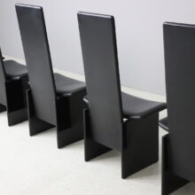 Postmodern \'Rennie\' dining chairs by Kazuhide Takahama for Simon Italy 1980s 11