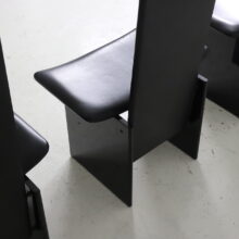 Postmodern \'Rennie\' dining chairs by Kazuhide Takahama for Simon Italy 1980s 5