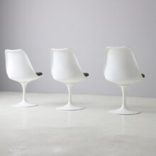 Saarinen vintage tulip swivel dining chairs for Knoll International 1990s 6