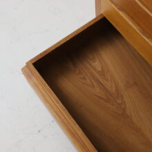 Early R19 cabinet chest of drawers by Pierre Chapo in solid elm 1960s vintage French design 10