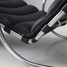 Vintage MR chaise longue lounge chair in black leather by Mies van der Rohe for Knoll International 1927 1970s 8 Vintage MR chaise longue lounge chair in black leather by Mies van der Rohe for Knoll International 1927 1970s 8
