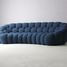 Sacha Lakic curved 2 Bubble 5 seat sofa for Roche Bobois 2000s 2