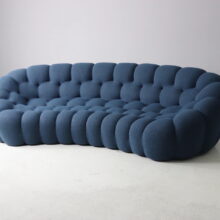 Sacha Lakic curved 2 Bubble 5 seat sofa for Roche Bobois 2000s 3