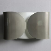 Tobia & Afra Scarpa early vintage 'Foglio' wall lamps in nickeled metal for Flos Italy 1960s 12