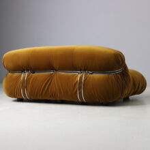 Afra & Tobia Scarpa vintage 'Soriana' sofa for Cassina 1969 Vintage Italian design Pierre Frey 3