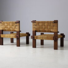 Rare pair of lounge chair by Mini Boga for Taaru India 1960 New Delhi Modern 2