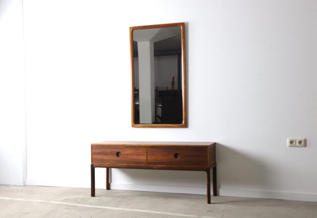 Chest of drawers with mirror in rosewood model 334 by Kai Kristiansen for Aksel Kjersgaard 1960s Danish design cabinet 1