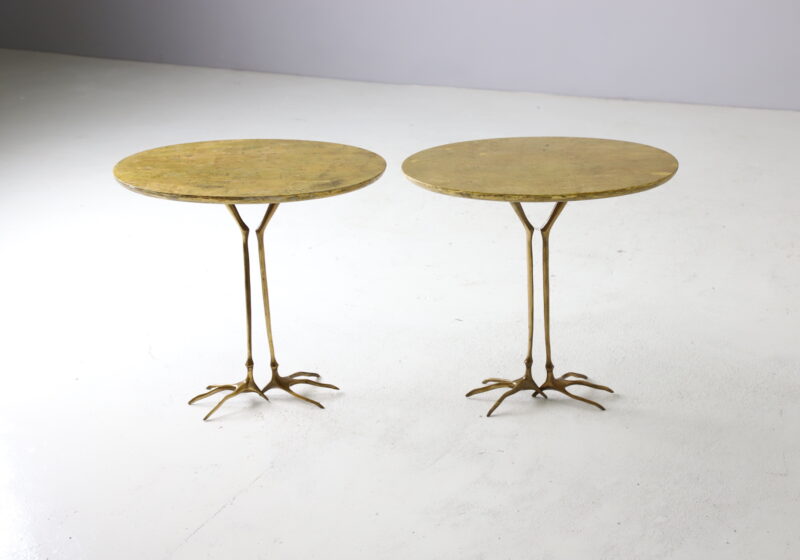 Early pair of Traccia side tables by Meret Oppenheim for Simon Gavina 1972 1970s vintage Italian design 2