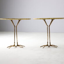Early pair of Traccia side tables by Meret Oppenheim for Simon Gavina 1972 1970s vintage Italian design 3