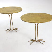 Early pair of Traccia side tables by Meret Oppenheim for Simon Gavina 1972 1970s vintage Italian design 4