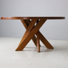 Early vintage Pierre Chapo T21D Sfax dining table in solid elm, France design 1960s 3