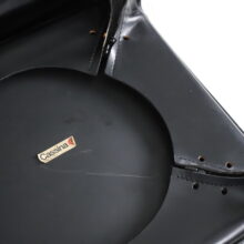 Set of 6 vintage Mario Bellini CAB 412 dining chairs for Cassina Italy 1970s black leather 9