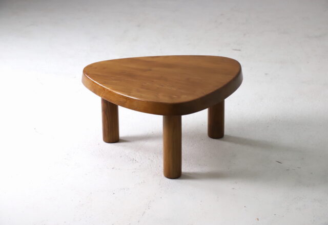Early Pierre Chapo T23 side table or coffee table in solid elm vintage France design 1960s 1