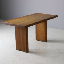 Vintage Pierre Chapo T14A dining table in solid elm France design 1963 1970s 4