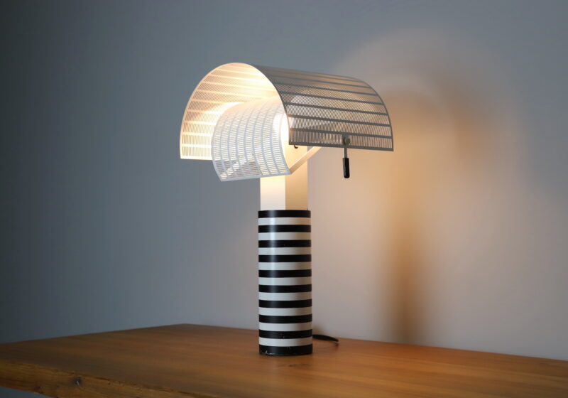 Vintage Shogun table lamp by Mario Botta for Artemide 1980s Postmodern Italian design lighting 1