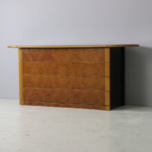 Afra & Tobia Scarpa 'Artona' chest of drawers sideboard cabinet in walnut burl 1970s Italian design 2