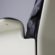 Dieter Rams vintage 620 lounge chair with ottoman in black leather for Vitoe 1962 Mid century German design 14