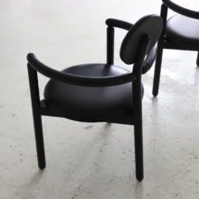 Pair of Vico Magistretti Pan chairs for Rosenthal vintage 1980s Memphis postmodern style 5