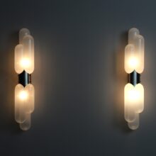 Carlo Nason 'Torpedo' wall lamps for Mazzega Italy 1960s 1970s vintage Italian design lighting 2