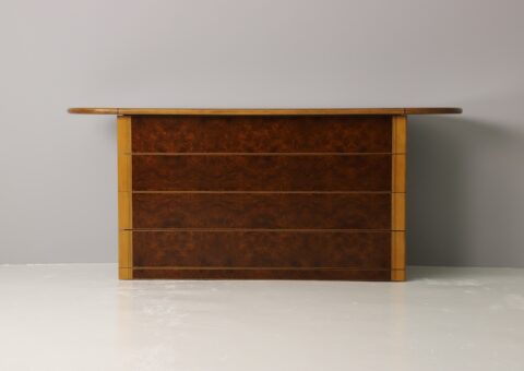 Afra & Tobia Scarpa walnut burl 'Artona' chest of drawers sideboard cabinet 1970s Italian design 1