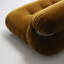 Afra & Tobia Scarpa vintage 'Soriana' sofa for Cassina 1969 Vintage Italian design velvet 7