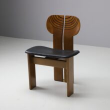 Vintage 'Africa' dining chairs by Afra & Tobia Scarpa for Maxalto Italy 1970s 1980s 1985 walnut vintage Italian design 3