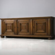 Vintage rustic sideboard graphic in oak 1970s 2