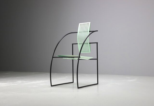 Mario Botta 'Quinta' chair mint by Alias Italy 1985 vintage Italian 1980s 1