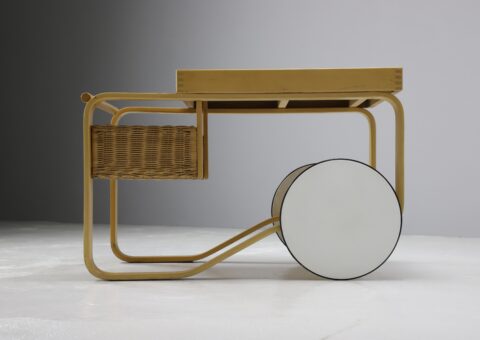 Vintage trolley model 900 by Alvar Aalto for Artek 1970s Finnish design bar cart 1