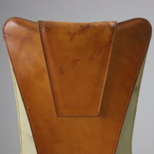 Set of 4 Regina chairs by Paolo Deganello for Zanotta mid century vintage Italian design cognac leather 1980s 1991 6