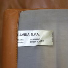 Tobia Scarpa vintage 'Bastiano' 3 seater sofa for Gavina in walnut & cognac leather 1970s Italian design 10