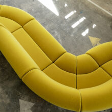 Large modular sofa in mohair velvet by Asko Finland 1970s vintage Finnish design sectional sofa 3