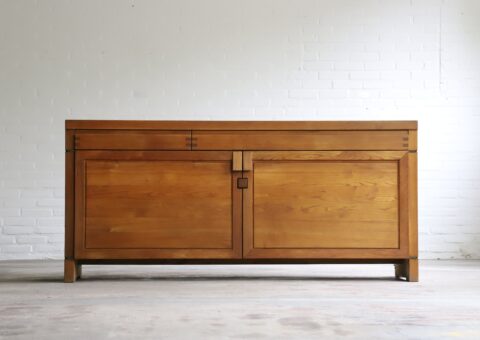 Pierre Chapo vintage R08 sideboard in solid elm France 1970s 1