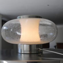 Vintage Italian Murano glass table lamp Space Age design 1970s 3