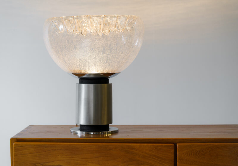 Murano glass table lamp by Toni Zuccheri for VeArt vintage design Italy 1970s 1