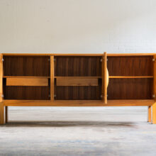 Vintage French sideboard by Maison Regain in solid elm France 1960s 1970s mid century design cabinet 3