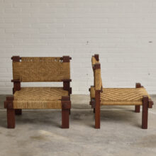 Pair of lounge chairs by Mini Boga for Taaru India 1960 New Delhi Modern 2 Pair of lounge chairs by Mini Boga for Taaru India 1960 New Delhi Modern 2