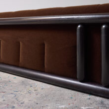 Carlo Scarpa vintage 'Cornaro' sofa for Simon Gavina Italy 1973 1970s Italian design original brown mohair velvet 12 Carlo Scarpa vintage 'Cornaro' sofa for Simon Gavina Italy 1973 1970s Italian design original brown mohair velvet 12